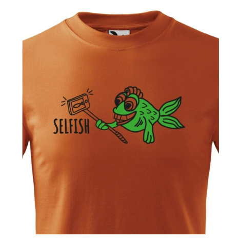 Originálne tričko s potlačou Selfish - ideálna vtipná potlač