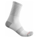 CASTELLI Cyklistické ponožky klasické - SUPERLEGGERA 12 LADY - biela/šedá