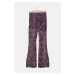 Trendyol Purple Tulle Flare Knitted Trousers