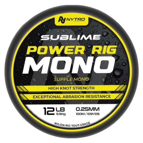 Nytro vlasec sublime power rig mono 100 m - 0,19 mm 2,81 kg