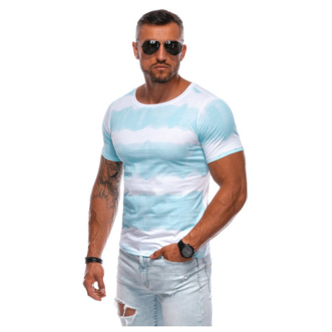 Pánske tričko s krátkym rukávom s v-výstrihom OMBRE T-shirt S1973 light blue