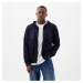 Mikina GAP French Terry Fullzip Logo Hoodie Tapestry Navy