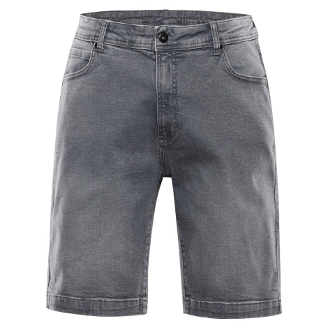 Nax Fedab Pánske džínsové šortky MPAA687 šedá