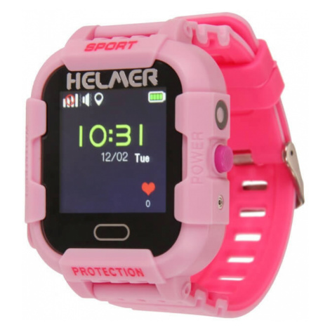 Helmer Smart dotykové hodinky s GPS lokátorom a fotoaparátom - LK ružové