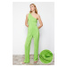 Trendyol Green Pleat Lined Stretchy Knitted Trousers