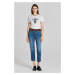 DŽÍNSY GANT STRAIGHT CROPPED JEANS MID BLUE BROKEN IN