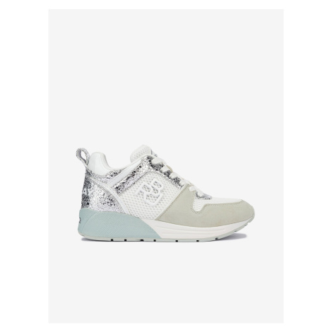 Women's Sneakers in White-Silver Replay - Womens
