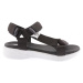 DGN 103-23y Women's Striped Velcro Sandals Black White