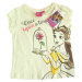 Disney Princess Bella smotanové dievčenské tričko s potlačou