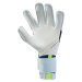 Brankárske futbalové rukavice F900 Resist pre dospelých bielo-modro-žlté