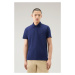 Polokošeľa Woolrich Ice Cotton Polo Maritime Blue