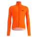 SANTINI Cyklistická vetruodolná bunda - NEBULA - oranžová