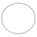 OLIVIE Strieborný tenisový 45cm/4mm náhrdelník 7289