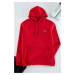 Trendyol Red Regular Cut Minimally Embroidered Polar Fleece Inside Cotton Sweatshirt