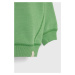 Detská mikina United Colors of Benetton zelená farba, jednofarebná