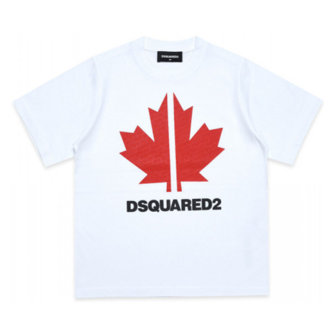Tričko Dsquared2 Slouch Fit T-Shirt Biela Dsquared²