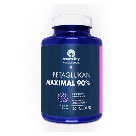 Renovality - Betaglukan 90% MAXIMAL s Vitamínom C prírodného pôvodu, 90 toboliek