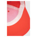 Detská bavlnená šiltovka United Colors of Benetton červená farba, s potlačou