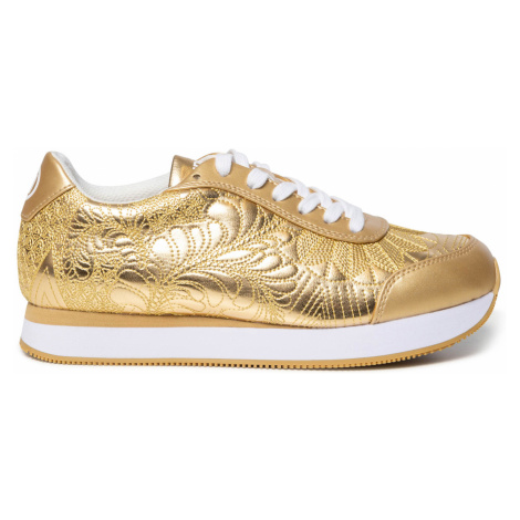 Desigual zlaté tenisky na platforme Shoes Galaxy Lottie