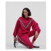 Mikina Karl Lagerfeld Bi-Colour Logo Sweatshirt Ružová