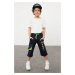 Trendyol Navy Blue Boy Printed Capri Length Knitted Shorts