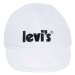 Detská čiapka Levi's biela farba, s nášivkou