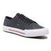 Tommy Hilfiger Tenisky Core Corporate Vulc Leather FM0FM04561 Tmavomodrá