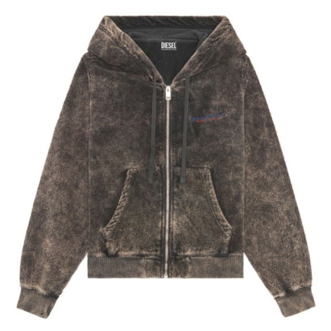 Diesel Mikina - F-REGGY-HOOD-ZIP-E3 SWEAT-SHIR čierna