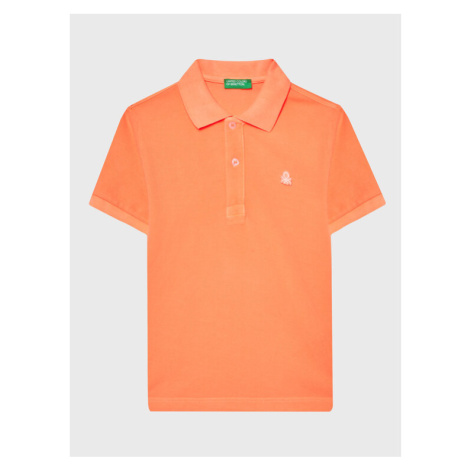 United Colors Of Benetton Polokošeľa 3089G300D Oranžová Slim Fit