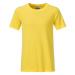 James & Nicholson Klasické chlapčenské tričko z biobavlny 8008B - Žltá
