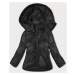 Voľná čierna dámska zimná bunda (5M3185-392)