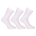 3PACK Socks Nedeto Ankle Bamboo White