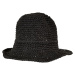Braid Bast Bucket Hat Black