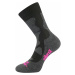 Voxx Etrex Unisex froté ponožky BM000000578500100020 čierno-ružová