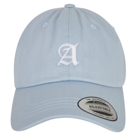 Letter Light Blue Low Profile Cap A mister tee