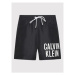 Calvin Klein Swimwear Plavecké šortky Medium KM0KM00739 Čierna Regular Fit