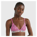 TOMMY JEANS Unlined Lace Triangle Bra Pink Armour
