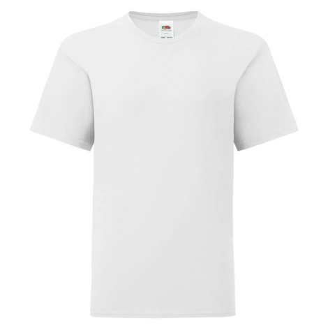 White children's t-shirt in combed cotton Fruit of the Loom