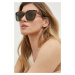 Slnečné okuliare Saint Laurent dámske, hnedá farba