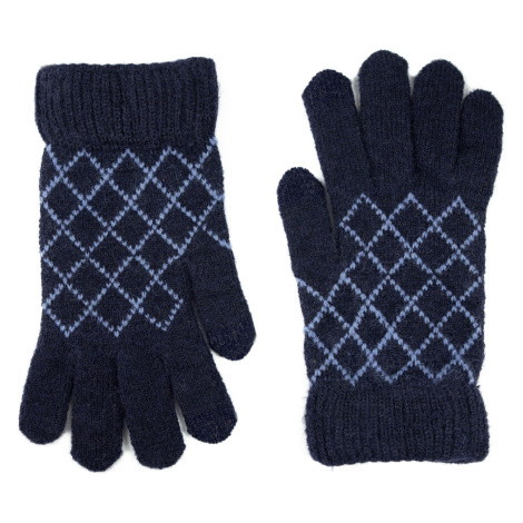 Art Of Polo Woman's Gloves Rk22242 Navy Blue