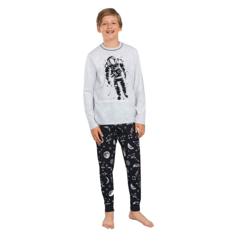 Chlapčenské pyžamo Tryton šedej s kozmonautom Italian Fashion