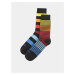 Čierne pruhované ponožky Fusakle Extrovert temný