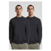 Men's long-sleeved T-shirt 2-Pack black+black