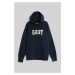 MIKINA GANT ARCH SCRIPT HOODIE EVENING BLUE