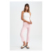 DEFACTO High Waist Crop Fit Crop Cotton Trousers