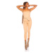 Sexy Bandeau jumpsuit with belt KHAKI