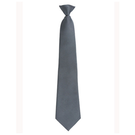 Premier Workwear Kravata na klip PR785 Grey -ca. Pantone 431C