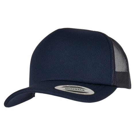 YP Classics® Classic Curved Visor Foam Trucker Cap navy