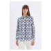 DEFACTO Oversize Fit Patterned Long Sleeve Shirt