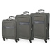 Sada textilných cestovných kufrov ROLL ROAD ROYCE Grey / Sivá, 55-66-76cm, 5019422